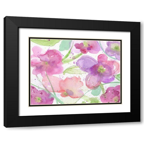 Beautiful Bunch Black Modern Wood Framed Art Print with Double Matting by Haynes, Smith