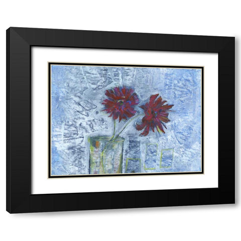 Winter Bloom Black Modern Wood Framed Art Print with Double Matting by Haynes, Smith