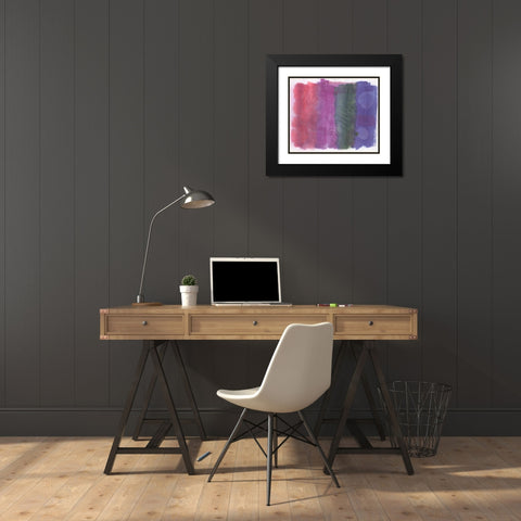 Fossil Color Splash Black Modern Wood Framed Art Print with Double Matting by Haynes, Smith