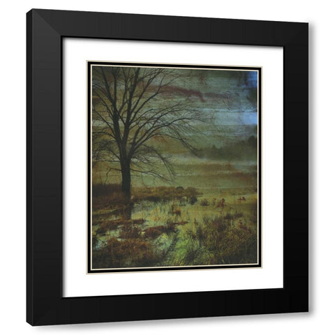 Somewhere Beyond The Mist 1 Black Modern Wood Framed Art Print with Double Matting by Haynes, Smith
