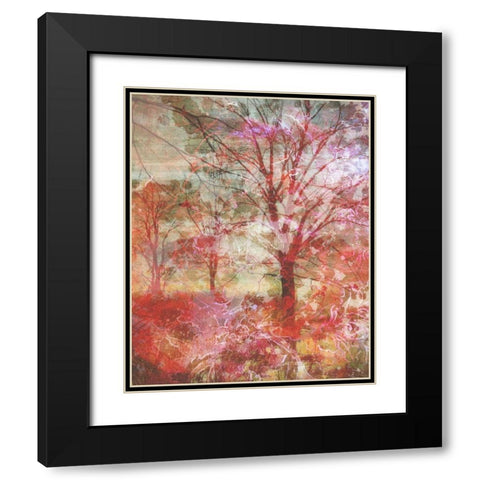 Southern Blaze Black Modern Wood Framed Art Print with Double Matting by Haynes, Smith