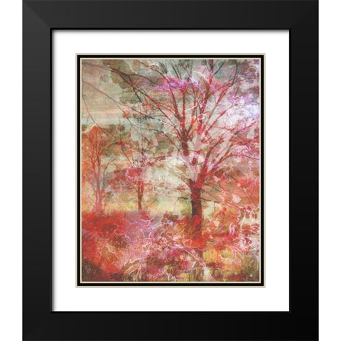 Southern Blaze Black Modern Wood Framed Art Print with Double Matting by Haynes, Smith