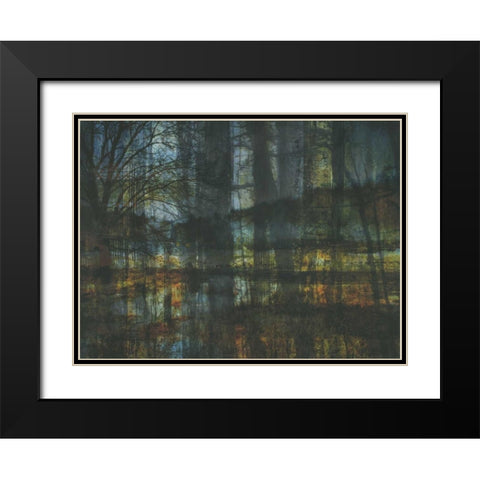 Natural Reflection Black Modern Wood Framed Art Print with Double Matting by Haynes, Smith