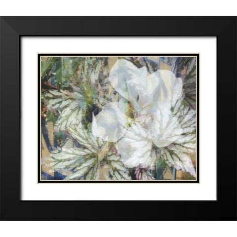 Distorted Jungle 1 Black Modern Wood Framed Art Print with Double Matting by Haynes, Smith