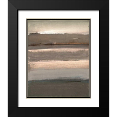 Scorching Desert Black Modern Wood Framed Art Print with Double Matting by Haynes, Smith