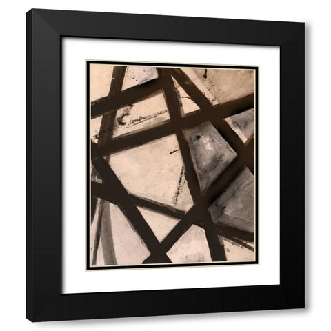Through The Webbing Black Modern Wood Framed Art Print with Double Matting by Haynes, Smith