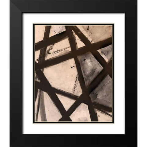 Through The Webbing Black Modern Wood Framed Art Print with Double Matting by Haynes, Smith