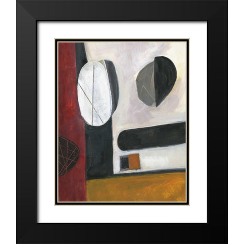 Stereo Beats Black Modern Wood Framed Art Print with Double Matting by Haynes, Smith
