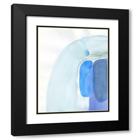 Stereo Ripple Black Modern Wood Framed Art Print with Double Matting by Haynes, Smith