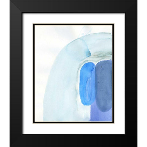 Stereo Ripple Black Modern Wood Framed Art Print with Double Matting by Haynes, Smith