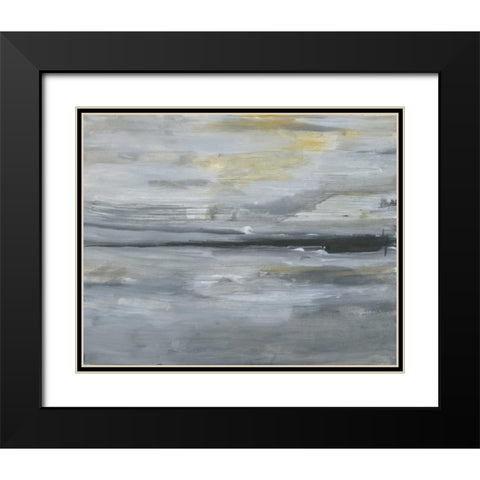 Cloudy Evening Black Modern Wood Framed Art Print with Double Matting by Haynes, Smith