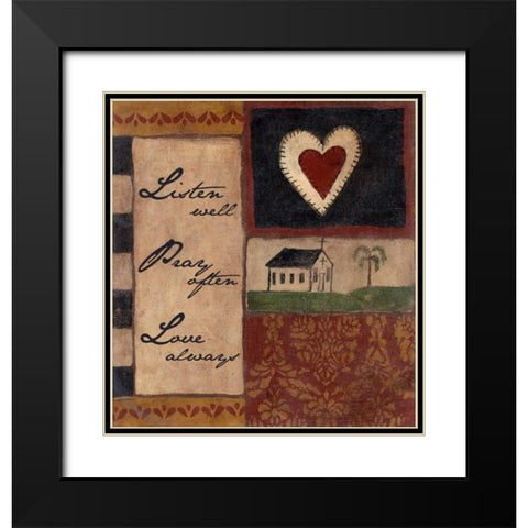 . Black Modern Wood Framed Art Print with Double Matting by Haynes, Smith