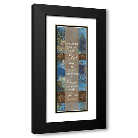 God First Winter Rain Black Modern Wood Framed Art Print with Double Matting by Haynes, Smith