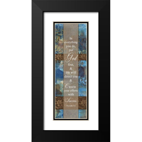 God First Winter Rain Black Modern Wood Framed Art Print with Double Matting by Haynes, Smith