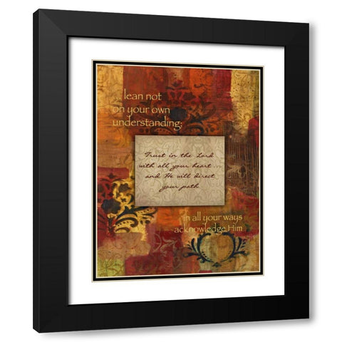 Lean Not Autumn Blooms Black Modern Wood Framed Art Print with Double Matting by Haynes, Smith
