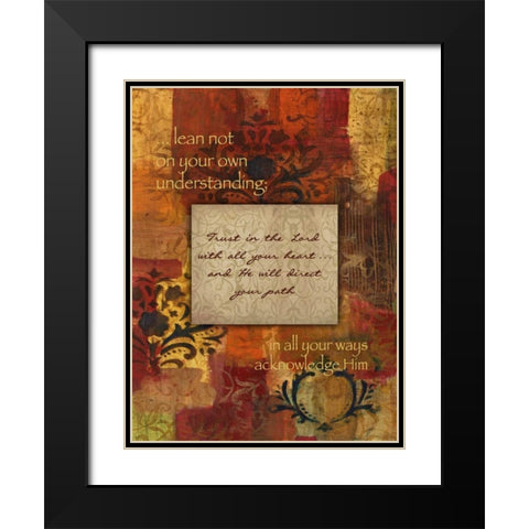 Lean Not Autumn Blooms Black Modern Wood Framed Art Print with Double Matting by Haynes, Smith