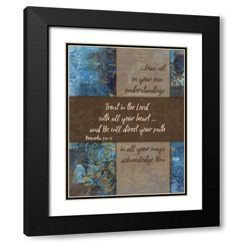 Lean Not Winter Rain Black Modern Wood Framed Art Print with Double Matting by Haynes, Smith