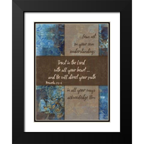Lean Not Winter Rain Black Modern Wood Framed Art Print with Double Matting by Haynes, Smith