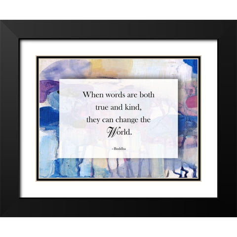 True and Kind Black Modern Wood Framed Art Print with Double Matting by Lewis, Sheldon