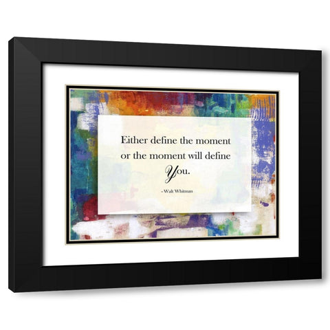 Define The Moment Black Modern Wood Framed Art Print with Double Matting by Lewis, Sheldon