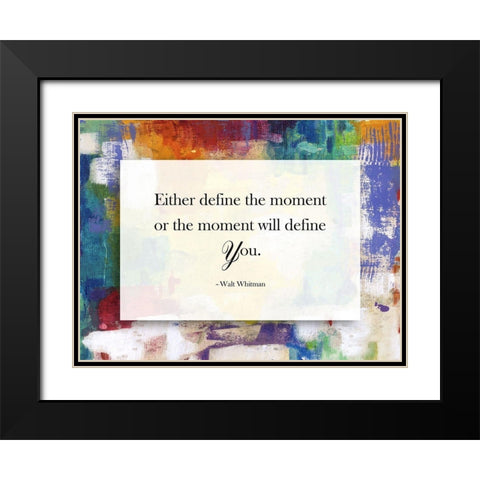 Define The Moment Black Modern Wood Framed Art Print with Double Matting by Lewis, Sheldon