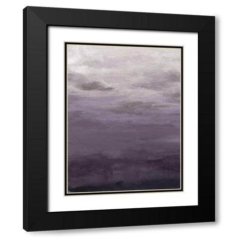 Lavenday A Black Modern Wood Framed Art Print with Double Matting by Haynes, Smith