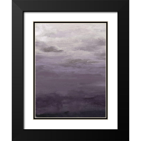 Lavenday A Black Modern Wood Framed Art Print with Double Matting by Haynes, Smith