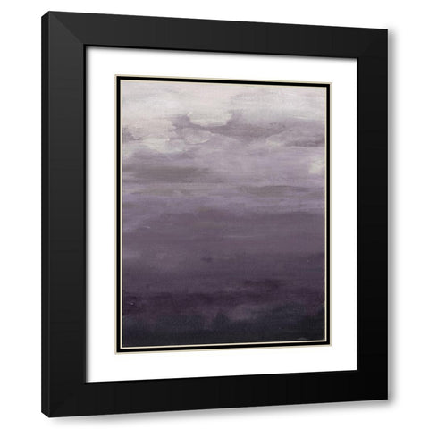 Lavenday B Black Modern Wood Framed Art Print with Double Matting by Haynes, Smith