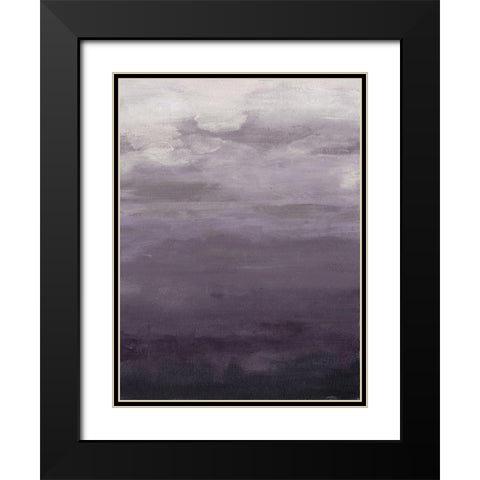 Lavenday B Black Modern Wood Framed Art Print with Double Matting by Haynes, Smith