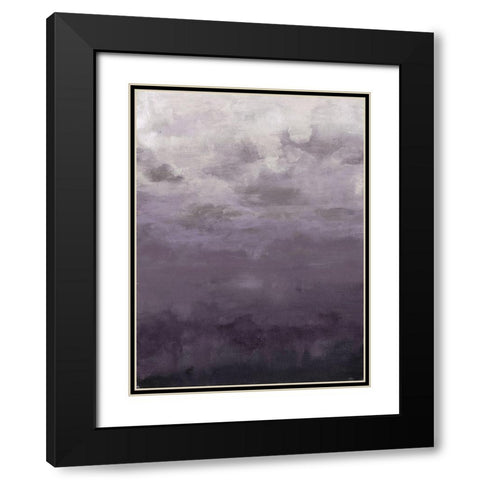 Lavenday Black Modern Wood Framed Art Print with Double Matting by Haynes, Smith