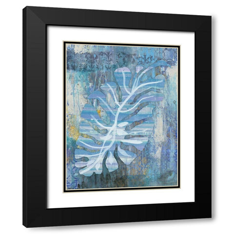 Sapphire Equator Black Modern Wood Framed Art Print with Double Matting by Haynes, Smith