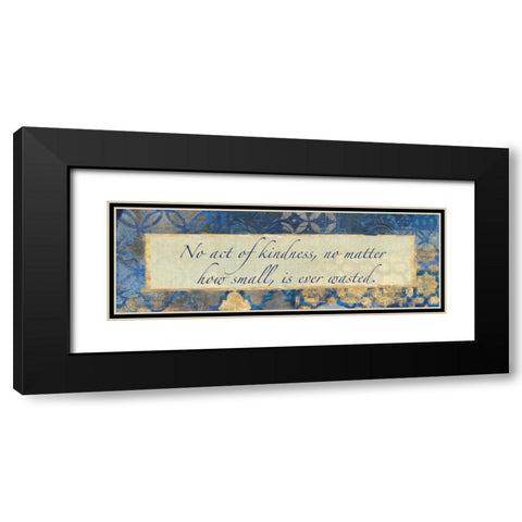 Acts Of Kindness Black Modern Wood Framed Art Print with Double Matting by Haynes, Smith