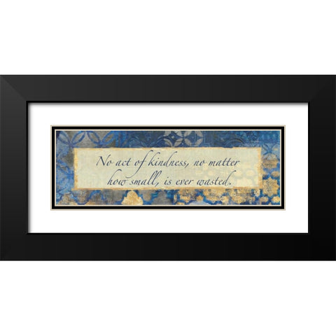 Acts Of Kindness Black Modern Wood Framed Art Print with Double Matting by Haynes, Smith