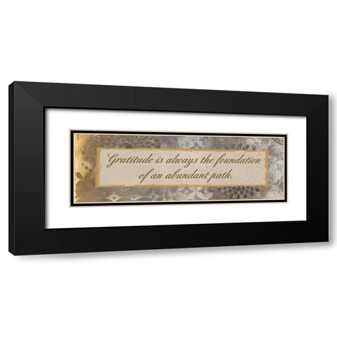 Gratitude Path Black Modern Wood Framed Art Print with Double Matting by Haynes, Smith