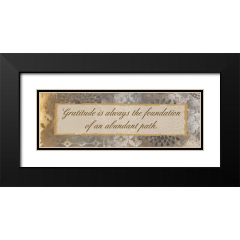 Gratitude Path Black Modern Wood Framed Art Print with Double Matting by Haynes, Smith