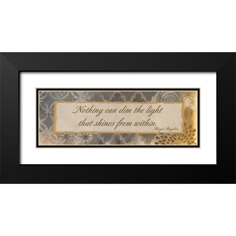 Light Within Black Modern Wood Framed Art Print with Double Matting by Haynes, Smith