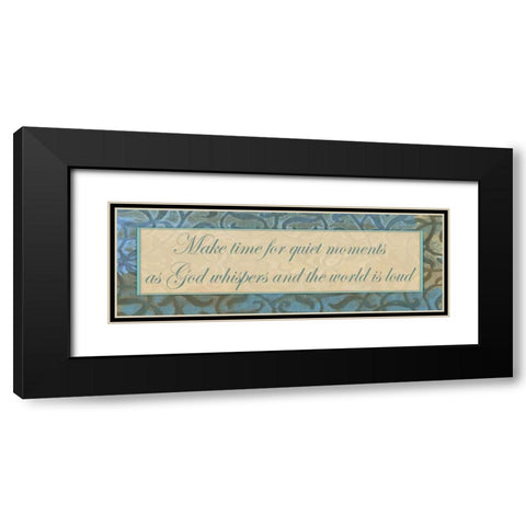 God Whispers Black Modern Wood Framed Art Print with Double Matting by Haynes, Smith