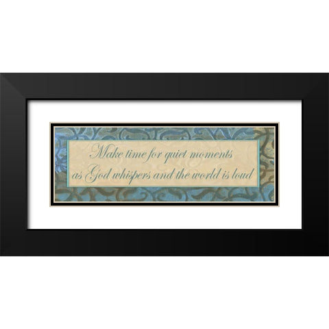 God Whispers Black Modern Wood Framed Art Print with Double Matting by Haynes, Smith