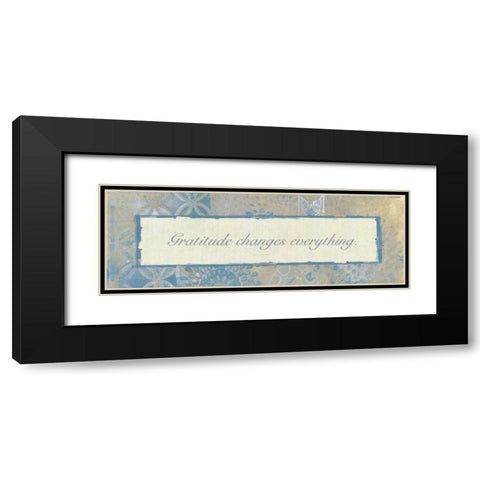 Gratitude Changes 2 Black Modern Wood Framed Art Print with Double Matting by Haynes, Smith