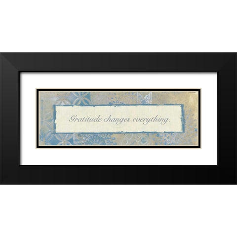Gratitude Changes 2 Black Modern Wood Framed Art Print with Double Matting by Haynes, Smith