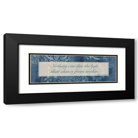 Light Within Black Modern Wood Framed Art Print with Double Matting by Haynes, Smith