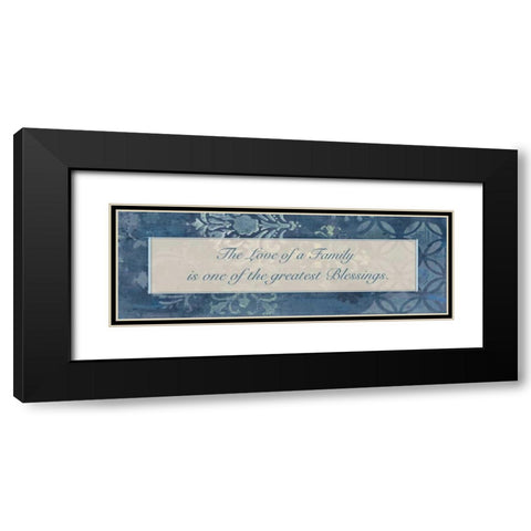 Greatest Blessings Black Modern Wood Framed Art Print with Double Matting by Haynes, Smith