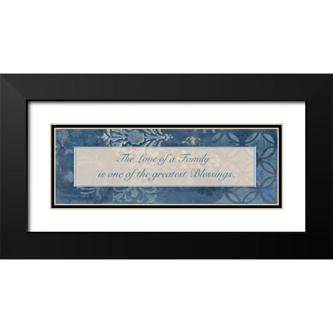 Greatest Blessings Black Modern Wood Framed Art Print with Double Matting by Haynes, Smith