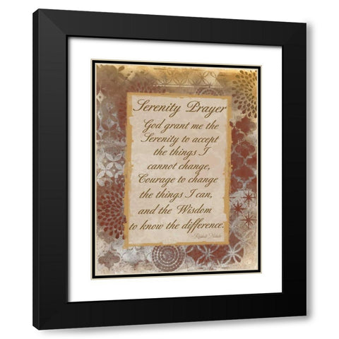 Godly Serenity Black Modern Wood Framed Art Print with Double Matting by Haynes, Smith