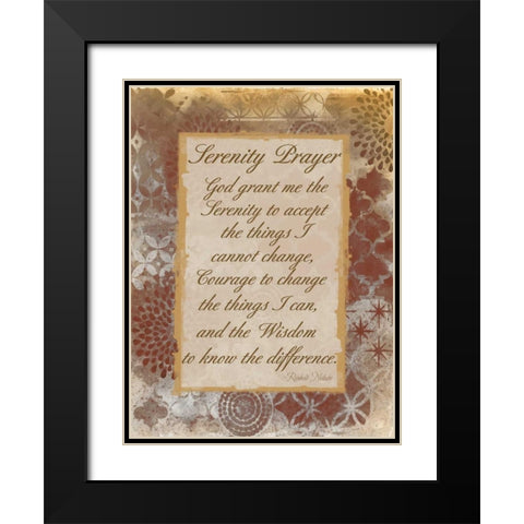 Godly Serenity Black Modern Wood Framed Art Print with Double Matting by Haynes, Smith