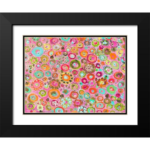 Candy Light Black Modern Wood Framed Art Print with Double Matting by Lewis, Sharalee