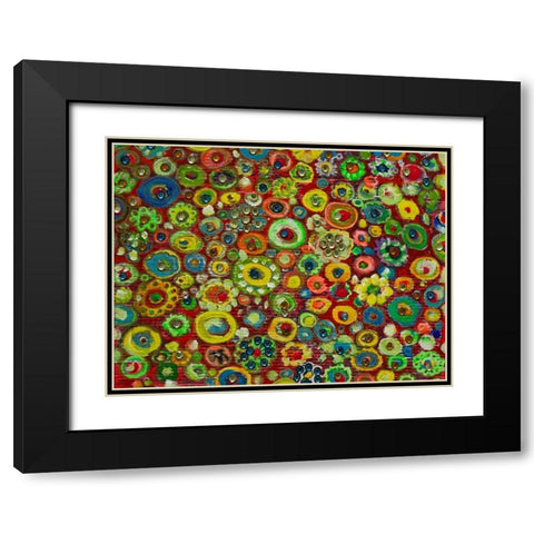 Delighful Growth Black Modern Wood Framed Art Print with Double Matting by Lewis, Sharalee