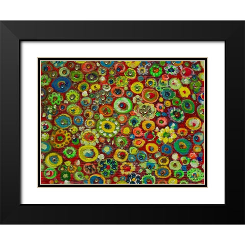 Delighful Growth Black Modern Wood Framed Art Print with Double Matting by Lewis, Sharalee