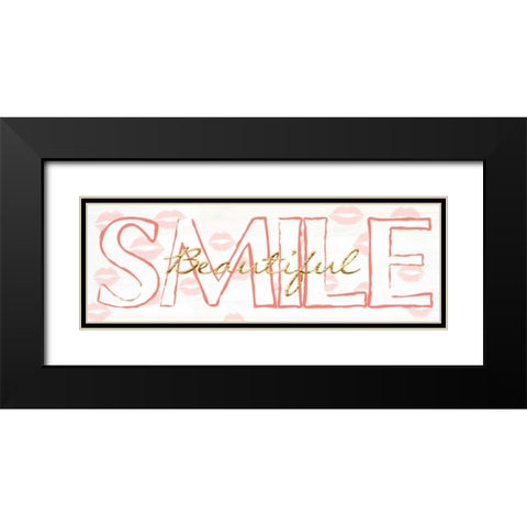 Smile Beautiful Black Modern Wood Framed Art Print with Double Matting by Lewis, Sheldon