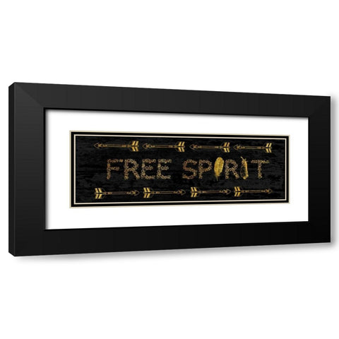 Free Spirit Black Modern Wood Framed Art Print with Double Matting by Lewis, Sheldon